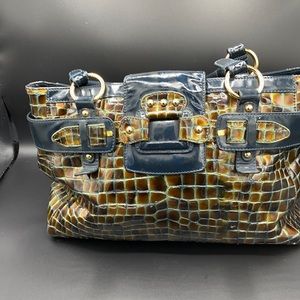 The Find Croco embossed tote